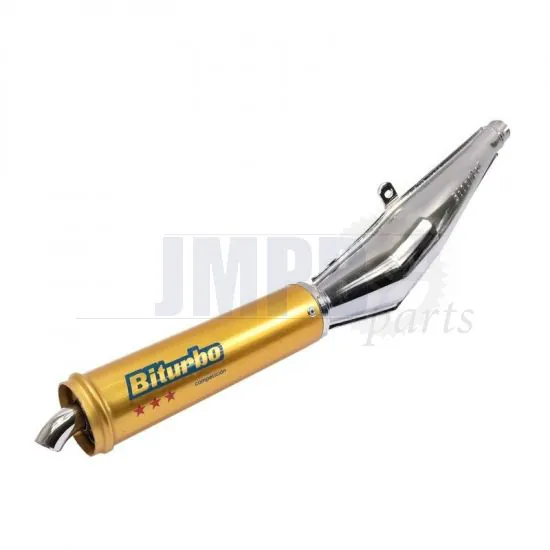 Exhaust Silencer 28MM Biturbo Tomos