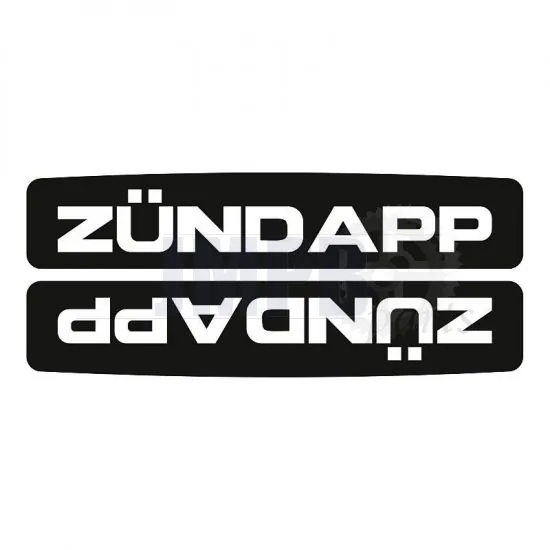 Tank stickers Zundapp 529 Short Track Black/White