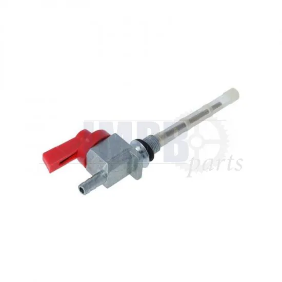 Fuel cock M10 X 1 Straight Red - Oldtimer