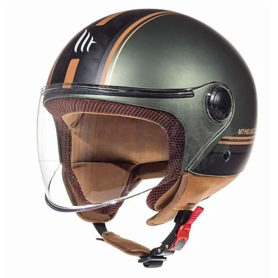 Helmet Jet Street Entire MT Matt Brown/Green XS
