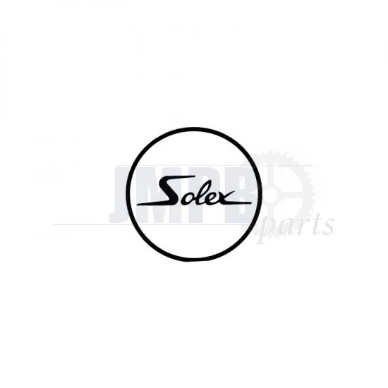 Sticker Solex Logo Round White/Black 41MM