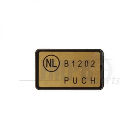 Approval Stickers Puch Gold