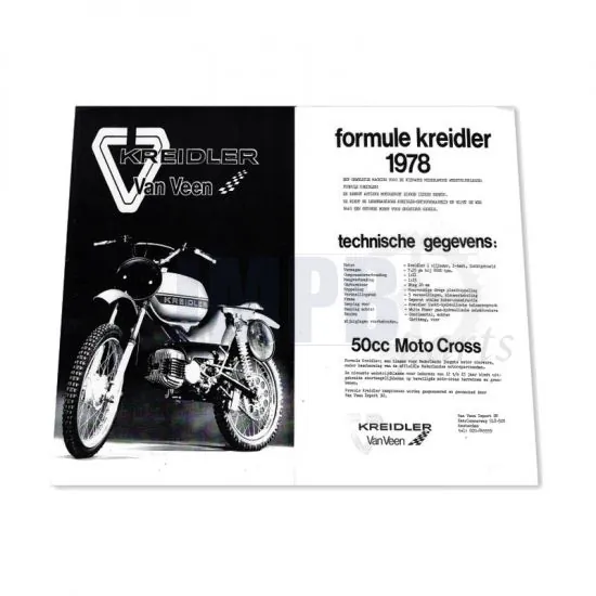 Poster Kreidler "Formule Kreidler 1978" Reprint