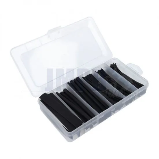 Assortiment set Shrink Tube Black 170-Pieces
