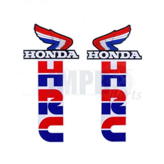 Stickerset Honda HRC Red/Blue/White 190X90MM