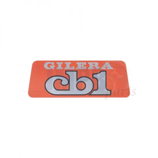 Sticker Logo Gilera CB1 Orange/Silver
