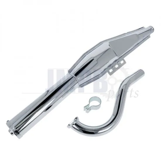 Exhaust Puch Maxi Fuego Cross Chrome 28MM