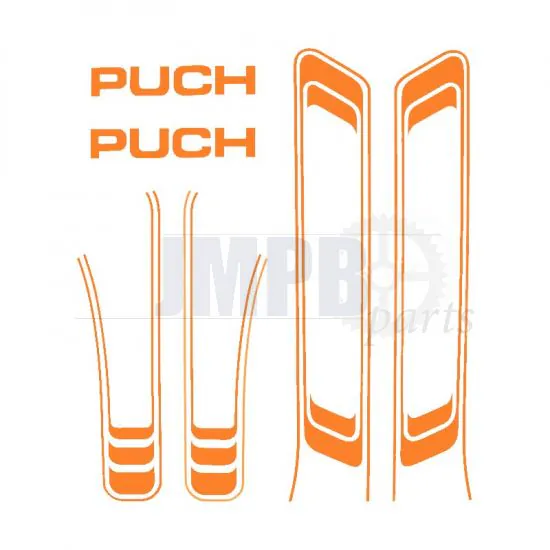 Stickerset Puch Maxi Lines Orange A-Quality
