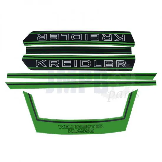 Kreidler Stickerset Weltmeister Complete Golfgrün