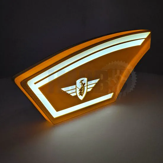 Lamp Zundapp 517 Side Panel LED Gold/White