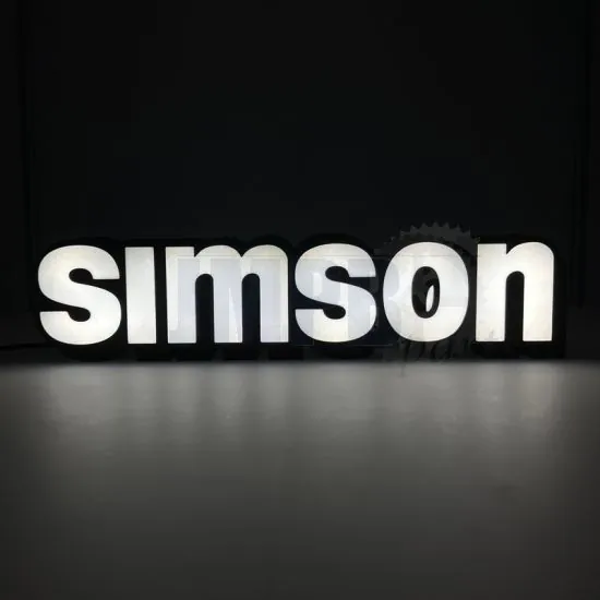 Lamp Simson Logo LED Black