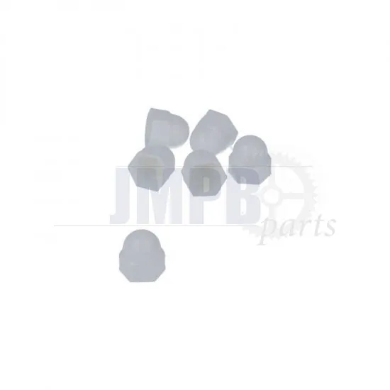 Cover M8 Hex nut White A piece