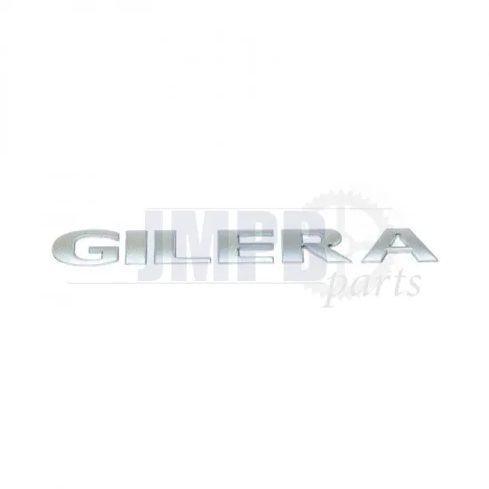 Sticker Gilera 3D Silver 15CM