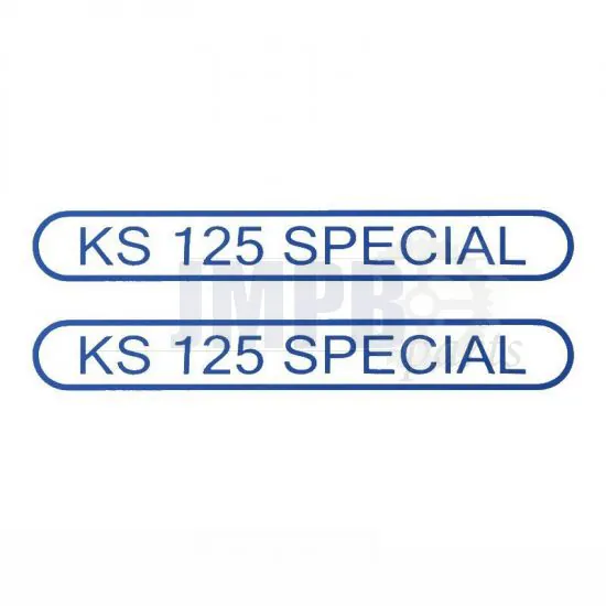 Stickerset Tank Zundapp KS125 Special Blue