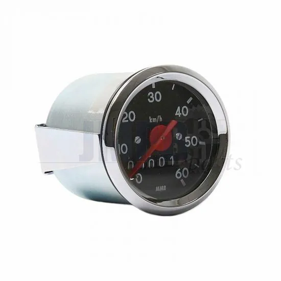 Speedometer 48MM VDO Replica Black Dial