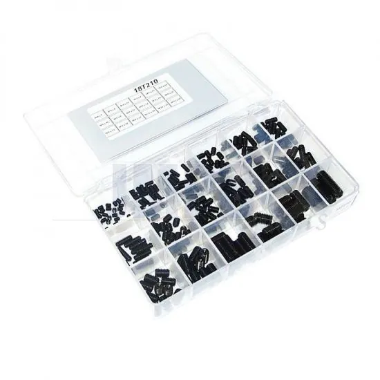Assortment set Adjusting Screws Hex Din 916 - 245 Pieces