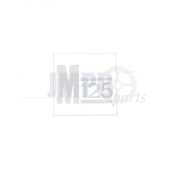 Sticker Side Cover White Puch M125