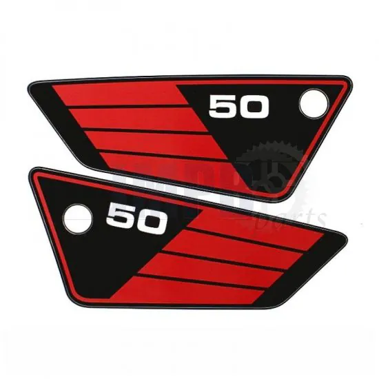 Side panel stickerset Yamaha FS1 3E9 Red/Black