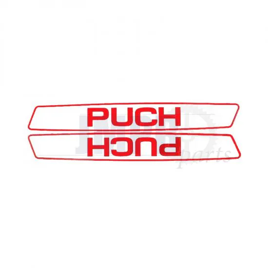 Tank transfer set Puch Maxi White/Red