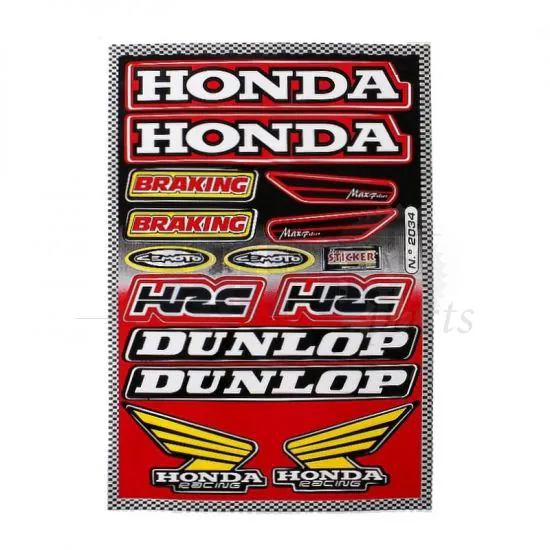 Stickerset Dunlop / Honda