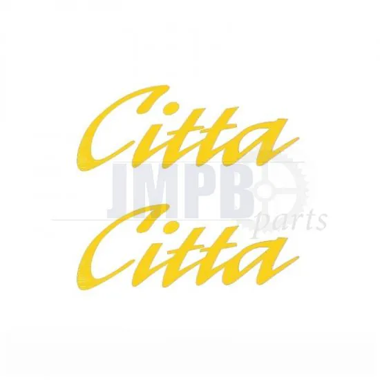 Sticker set Citta Word Yellow