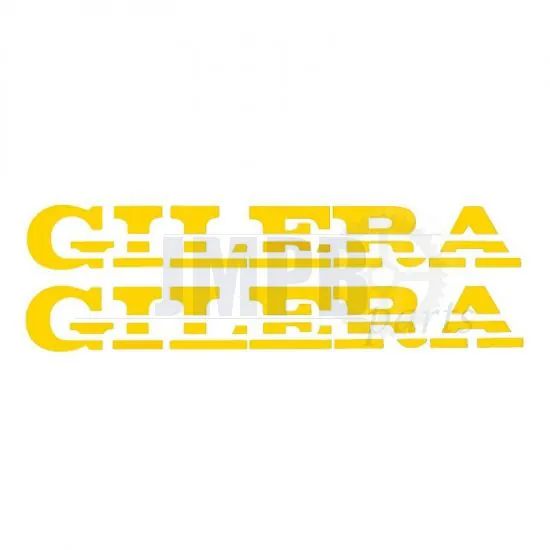 Stickerset Gilera Turbo Cut text Yellow