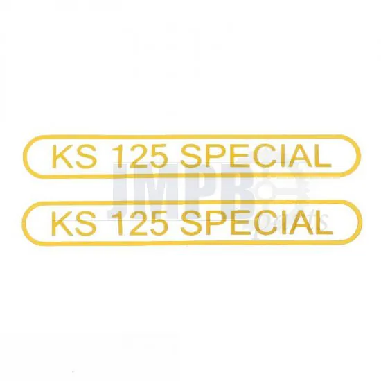 Stickerset Tank Zundapp KS125 Special Yellow