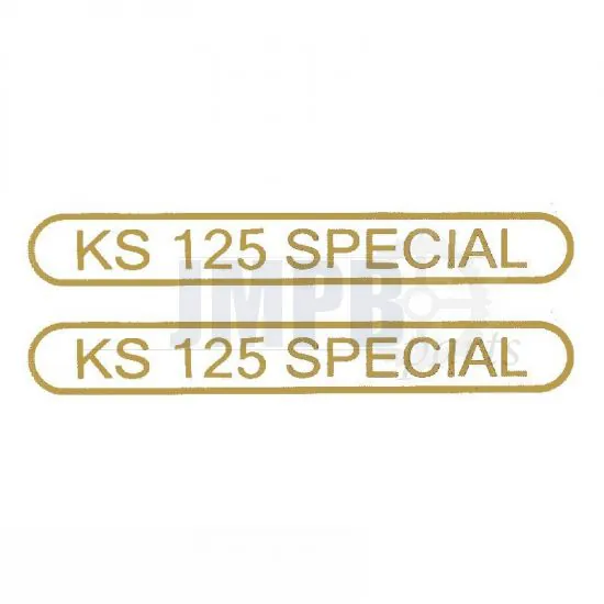 Stickerset Tank Zundapp KS125 Special Gold