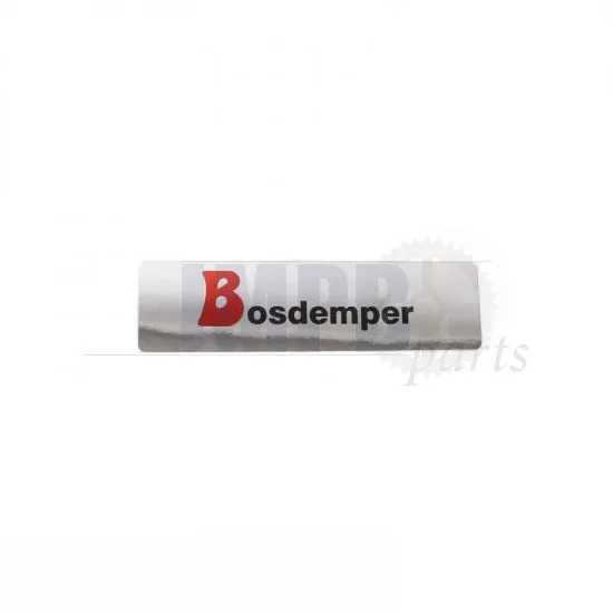 Sticker "Bosdemper" Chrome 25X90MM