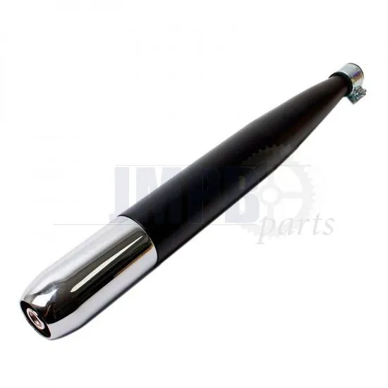 Exhaust Silencer Universal Black/Chrome 28MM