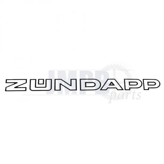 Sticker Zundapp 280X22MM White/Black a piece