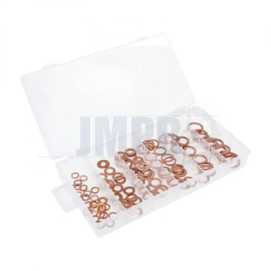 Assortiment set Copper rings - 110 Pieces