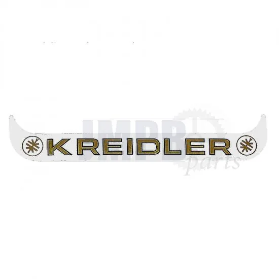Sticker License plate holder Wide Kreidler WHITE
