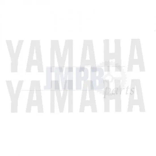 Stickerset Yamaha Word White 110X26MM