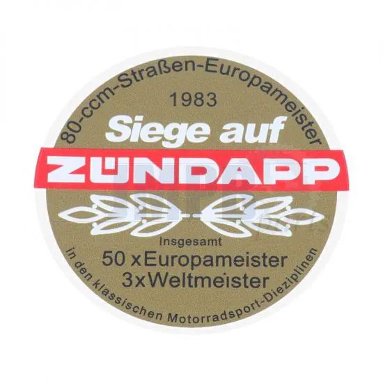 Sticker Siege auf Zundapp 