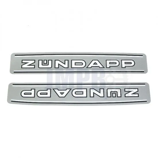 Tank stickers Zundapp 529 Short Track Metallic Silver