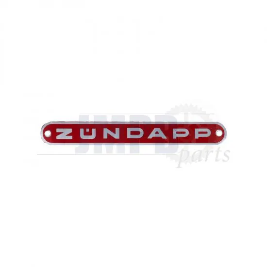 Emblem Zundapp Aluminum Red
