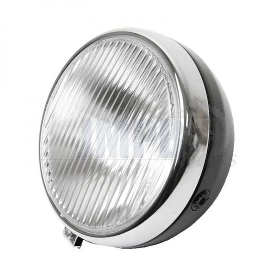 Headlight Guia Black/Chrome 170MM