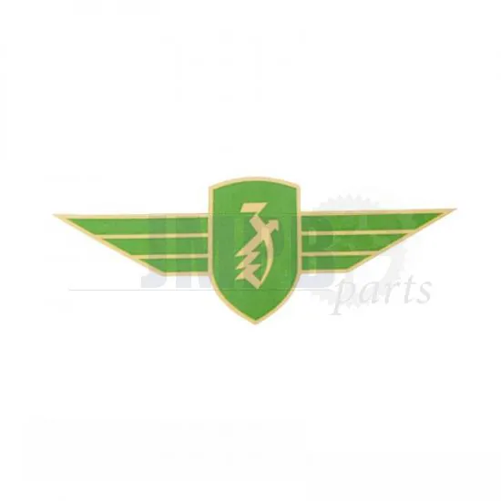 Sticker Zundapp Green/Gold Front Fender 