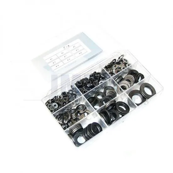 Assortiment set Washers Steel Din 125-1 A&B - 440 Pieces