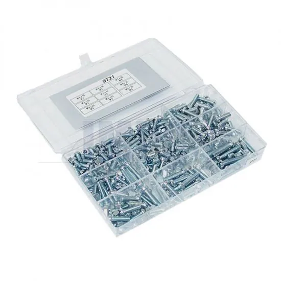 Assortiment set Screws Slot head Din 84 - 400 Pieces