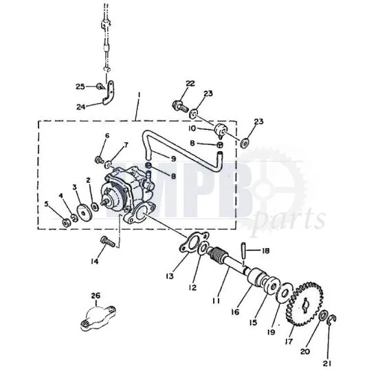 Oil pump Yamaha FS1 2RU