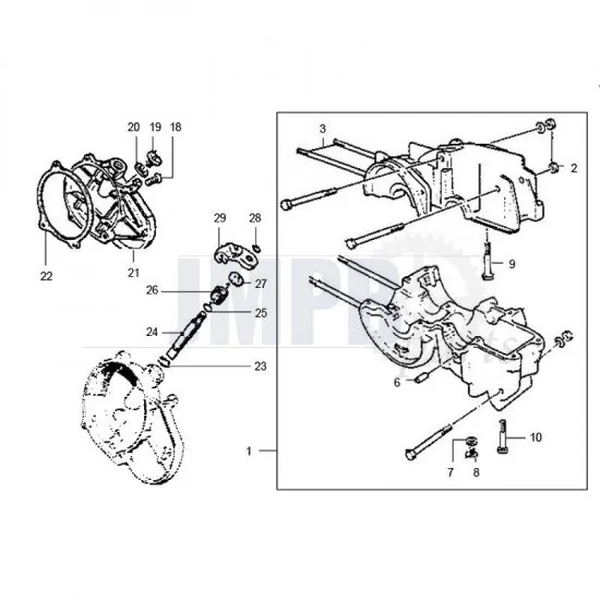 Crankcase Puch Maxi