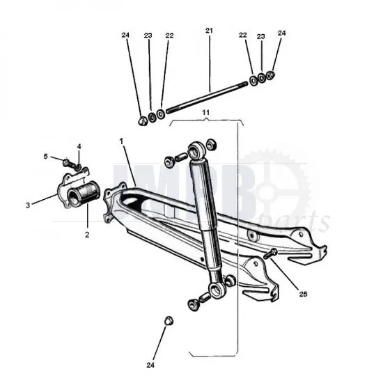 Swingarm Puch Maxi
