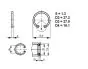 Circlip Outer Leg Zundapp 530 A Piece