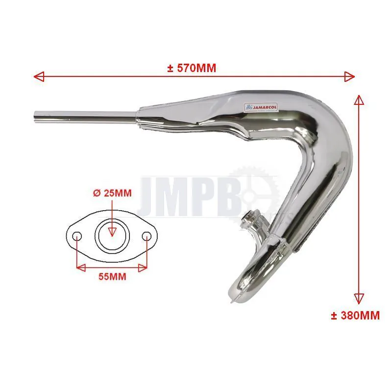 Jamarcol Exhaust Honda MT5 | Chromed - JMPB Parts Jamarcol Exhaust Honda MT5 | Chromed - JMPB Parts
