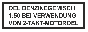 Sticker tank fuel mix small transparent German